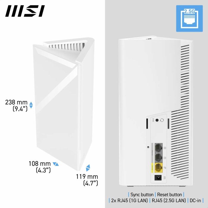 Router MSI 302-8ZD21EE-000 Blanc 6
