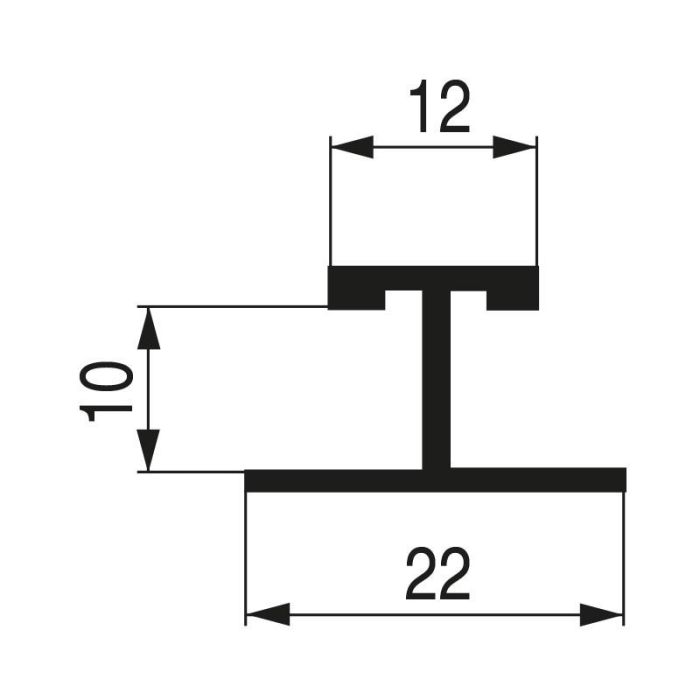 Perfil Japonesa ''H'' Sp10 Lac.Blanco 2M Herrajes Alk (Set de 4) 1