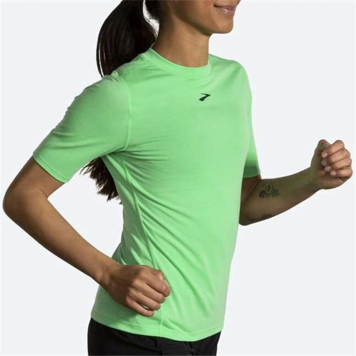 T-shirt à manches courtes femme Brooks High Point Vert 1 T-shirt à manches courtes femme Brooks High Point Vert 1