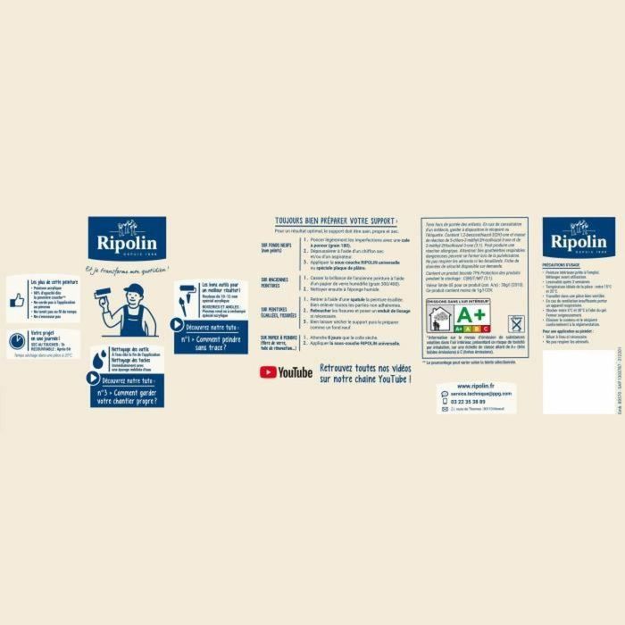 Ripolin Peinture Monocouche Lin Mat 2.5L - Pour murs, boiseries et radiateurs - Haute couvrance - Esprit Deco Ripolin Peinture Monocouche Lin Mat 2.5L - Pour murs, boiseries et radiateurs - Haute couvrance - Esprit Deco