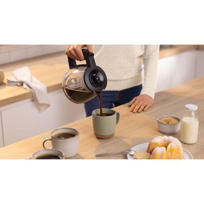 Cafetiere Filtre - BOSCH - TKA2M113 MyMoment - Noire - Capacité 1,25L - verseuse verre - systeme anti-gouttes 3