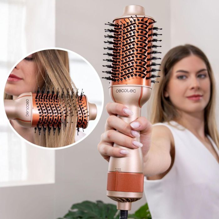 Cecotec Brosse Lissante Céramique CeramicCare Unique 1200W 3 temp., kératine, argan 1
