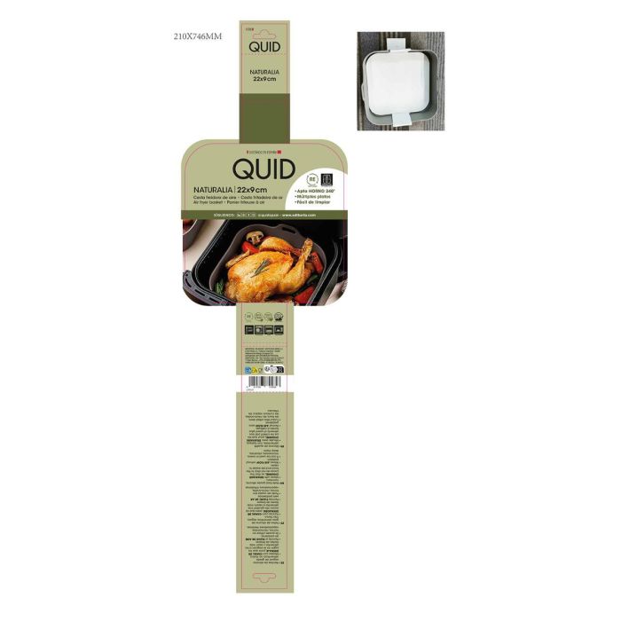 Cesta Cuadrada Silicona Naturalia Quid 22x22x9 cm 3 Cesta Cuadrada Silicona Naturalia Quid 22x22x9 cm 3