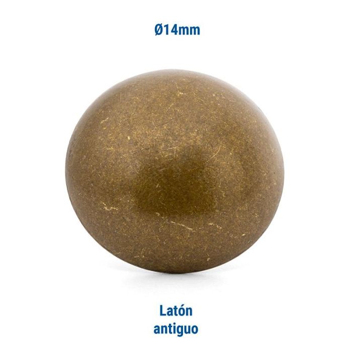 Tachuela Lisa Hierro Ø14 Acabado Bronce Heico (Set de 100) 2