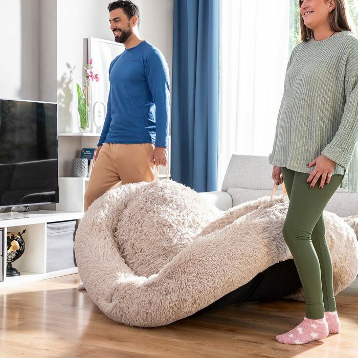 Lit de Chien pour Humains | Human Dog Bed XXL InnovaGoods Beige 11