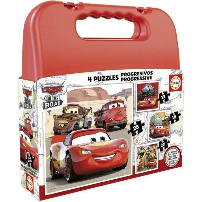 Set de 4 Puzzles Cars On the Road 73 Pièces 0 Set de 4 Puzzles Cars On the Road 73 Pièces 0