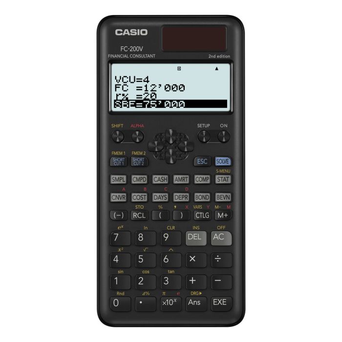 Calculatrice Casio FC-200V-2-W-ET Noir 11