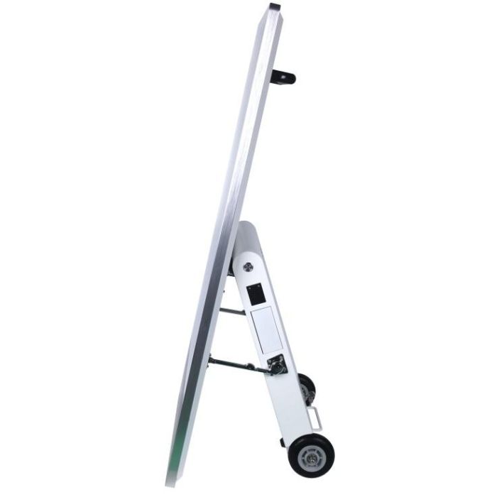 ALLNET Standdisplay 43 Zoll Outdoor Kundenstopper mit Akku oh. Touch mit Laufrollen 1500Nits Android Farbe schwarz 3