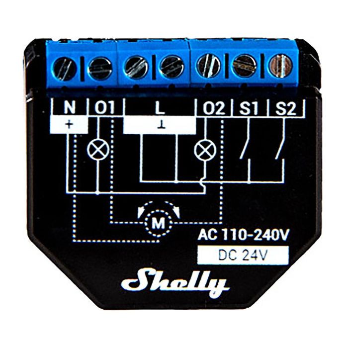 Module interrupteur Wi-Fi Shelly Plus 2PM WLAN 240 V Wi-Fi 4 Module interrupteur Wi-Fi Shelly Plus 2PM WLAN 240 V Wi-Fi 4