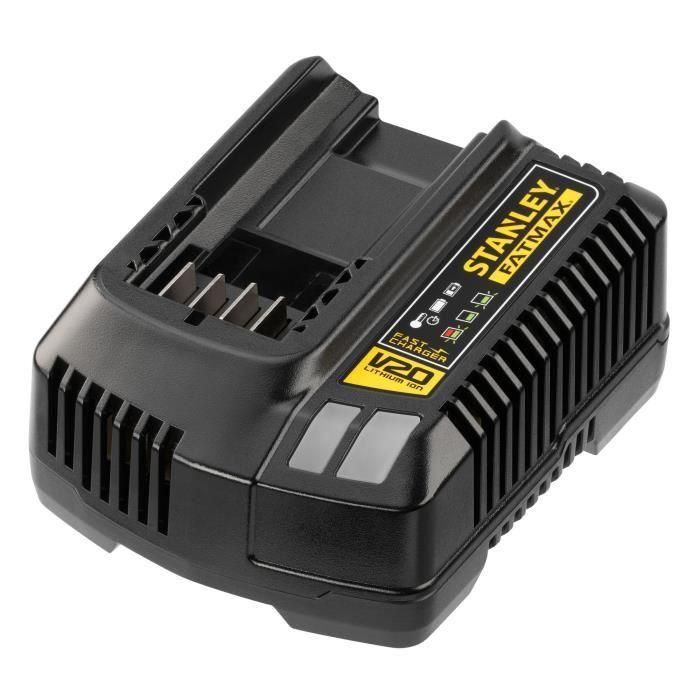 Chargeur 18V 4A - Stanley Fatmax - Compatible avec toutes les batteries de la Gamme V20 - SFMCB14-QW 0 Chargeur 18V 4A - Stanley Fatmax - Compatible avec toutes les batteries de la Gamme V20 - SFMCB14-QW 0