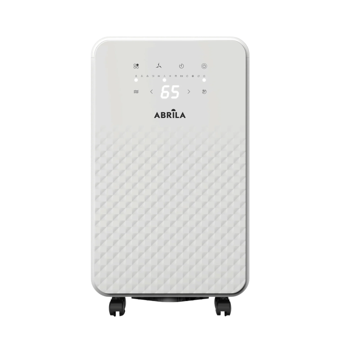 Doris Déshumidificateur 10L/jour, Réservoir 2L, 3 Modes (Normal, Séchage, Veille), Minuteur 24h, Mémoire, Auto-arrêt, 49x28x20cm, 270W 1