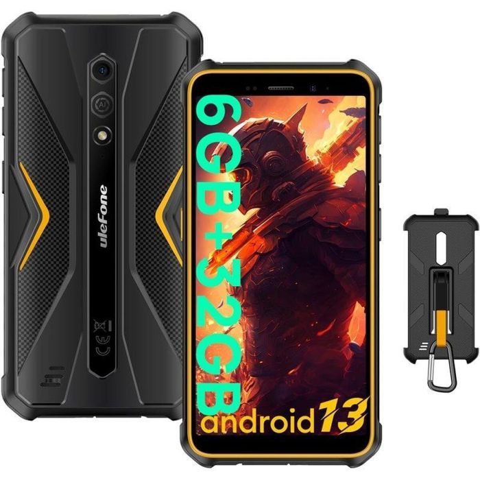 Smartphone Ulefone Armor X12 5,45" 5.45" MediaTek Helio A22 4 GB RAM 3 GB RAM 32 GB Noir Orange