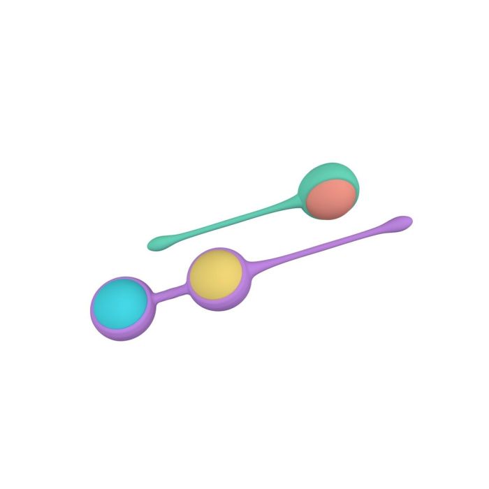 Kit de Poids Vaginaux Kegel Party Color Toys Silicone 3 Pièces 3