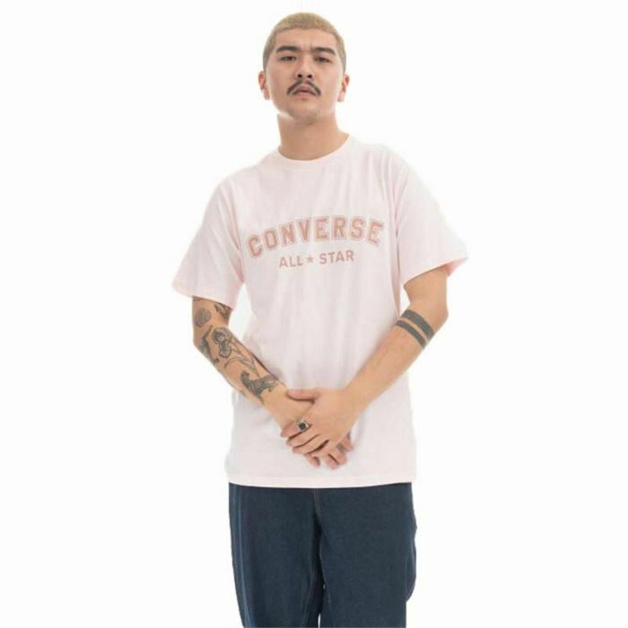 T-shirt à manches courtes homme Converse Classic Fit All Star Single Screen Rose clair 0 T-shirt à manches courtes homme Converse Classic Fit All Star Single Screen Rose clair 0