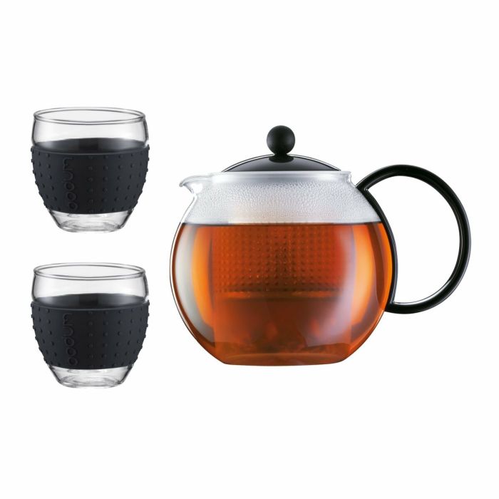 Jeu de Théière Bodum CHAMBORD Noir Acier inoxydable polypropylène Verre Borosilicaté 1 L 5 Jeu de Théière Bodum CHAMBORD Noir Acier inoxydable polypropylène Verre Borosilicaté 1 L 5