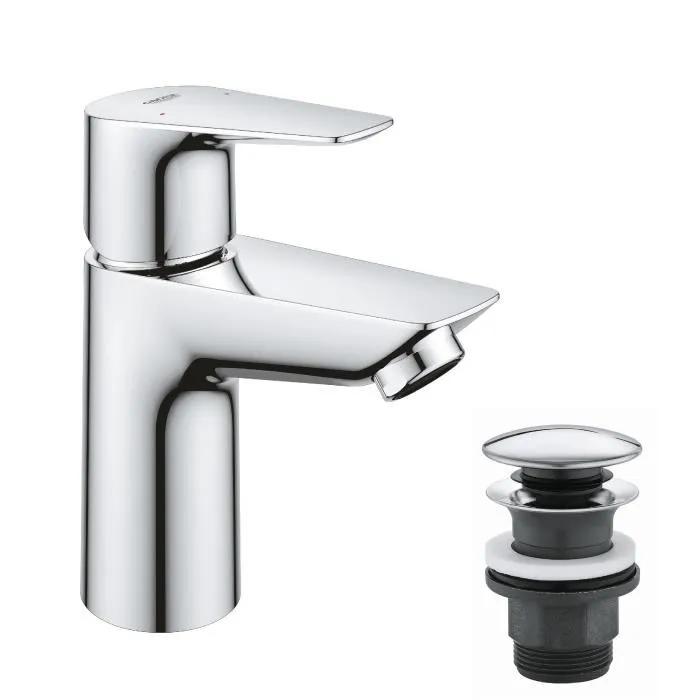 Grohe Robinet de bain Start Edge 23898001 Taille S sans vidage Chrome 1