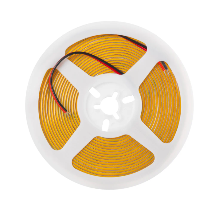 Tira LED COB 5m 5W/m 450Lm/m 2700K IP20 24VDC [SKY-FSLCOB-480L-4mm-WW] - Lumière décorative, 450 LEDs/m, CRI90, 4mm de large, 5cm de coupe 1