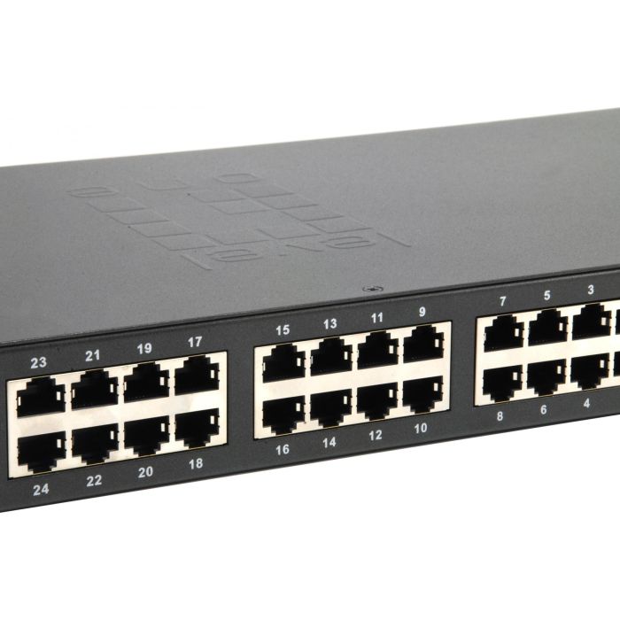 Switch 24x FE FGP-2601 2xGE 19" 150W 24xPoE 3