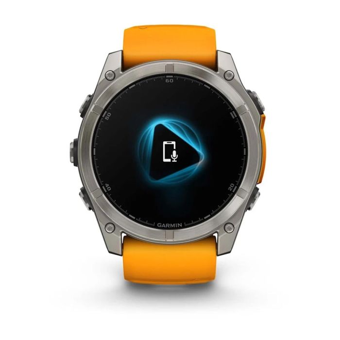 Montre intelligente GARMIN Fénix 8 AMOLED Orange 1,4" Ø 50 mm