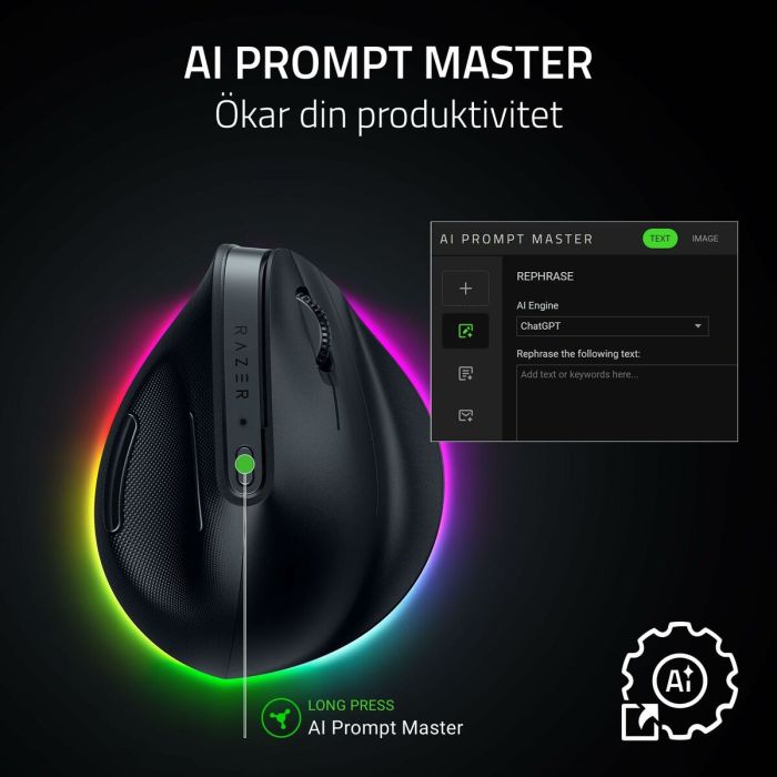 Souris Razer RZ01-05250100-R3G1 Noir 30000 dpi 8