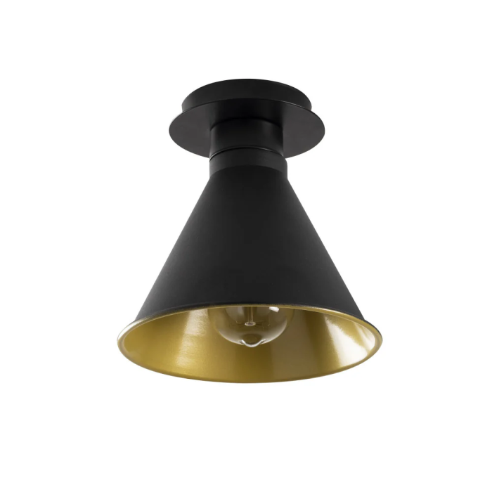 Lampe de Plafond Style Vintage Noire 1xE27 Sans Ampoule OPV-525NOR1307 3