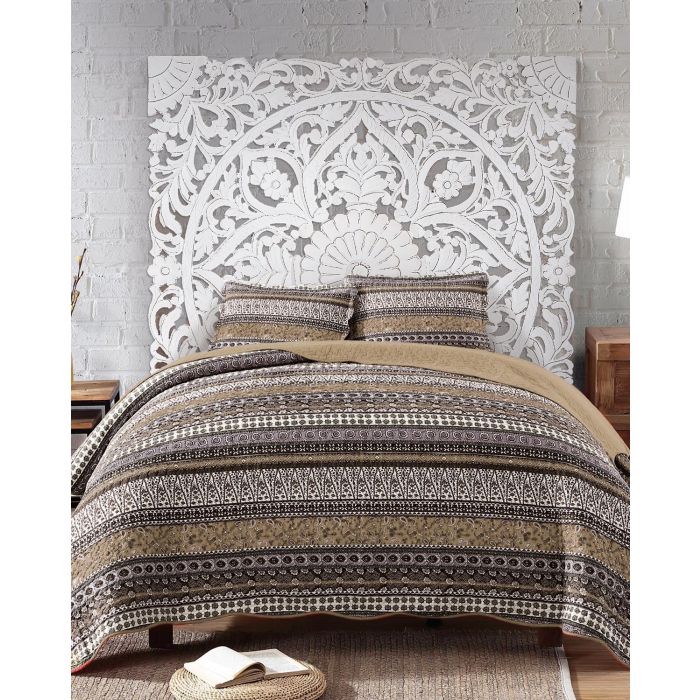 GINER Y COLOMER Cabecero MDF Blanc Vieilli 120x120 cm, Tête de Lit Décorative Panneau Mural Sculpté à la Main, Accrochage Horizontal ou Vertical 2 GINER Y COLOMER Cabecero MDF Blanc Vieilli 120x120 cm, Tête de Lit Décorative Panneau Mural Sculpté à la Main, Accrochage Horizontal ou Vertical 2