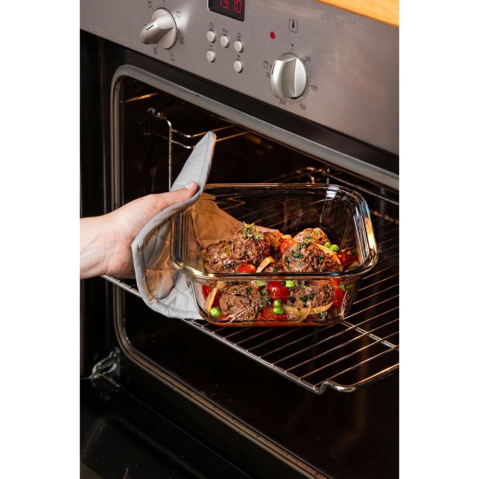 Récipient de Conservation des Aliments Pyrex Bleu Transparent 800 ml (2 Unités) 10