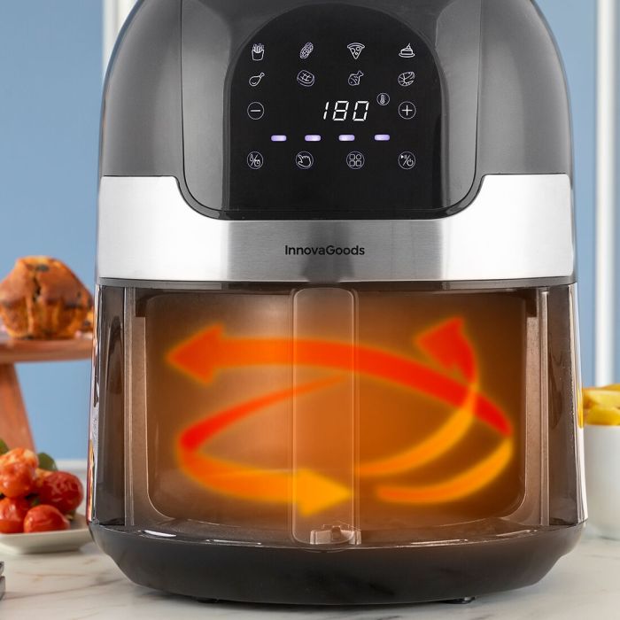 Friteuse à Air InnovaGoods Fryinn 3500 Noir 1400 W 3,5 L Acier inoxydable 14 Friteuse à Air InnovaGoods Fryinn 3500 Noir 1400 W 3,5 L Acier inoxydable 14