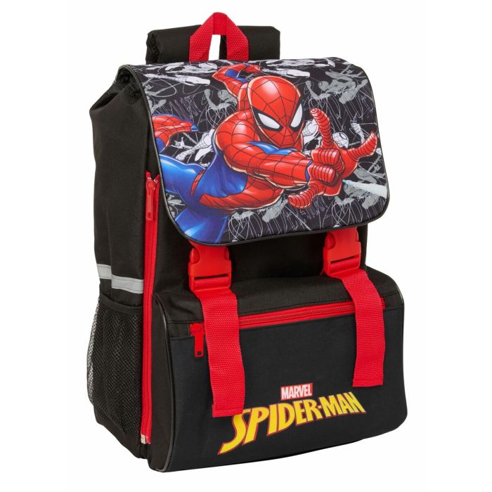 Cartable Spider-Man Noir Rouge 18,5 x 41 x 15 cm 3
