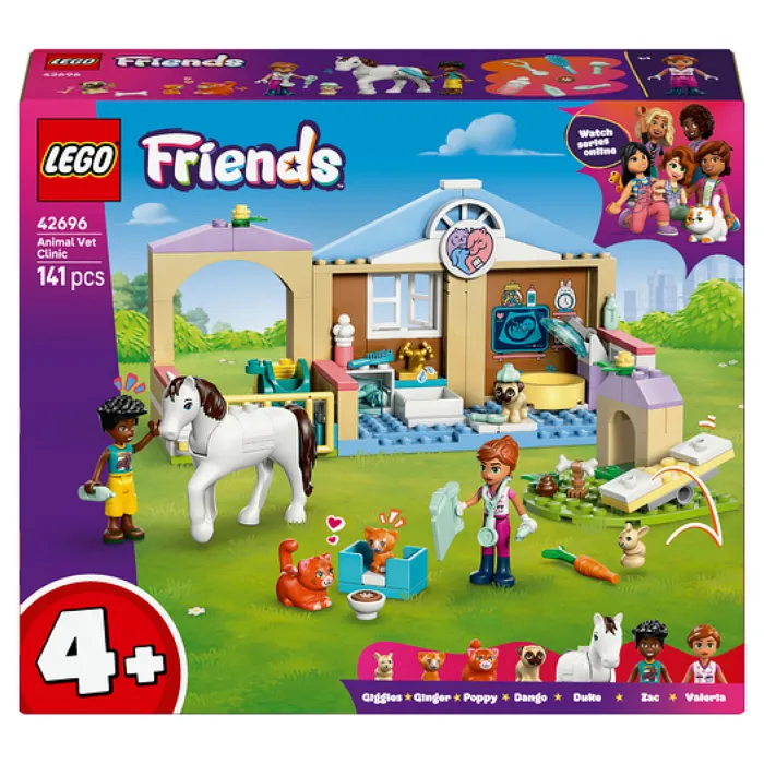 Lego Friends 42696 - La Clinique Vétérinaire - Jeu de Construction avec Mini-Poupées, Animaux et Accessoires - Cadeau pour Fille ou Garçon 4 Ans et Plus Lego Friends 42696 - La Clinique Vétérinaire - Jeu de Construction avec Mini-Poupées, Animaux et Accessoires - Cadeau pour Fille ou Garçon 4 Ans et Plus
