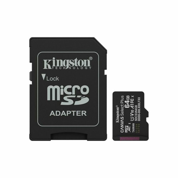 Carte Mémoire Micro SD avec Adaptateur Kingston SDCS3/64GB 64 GB 17