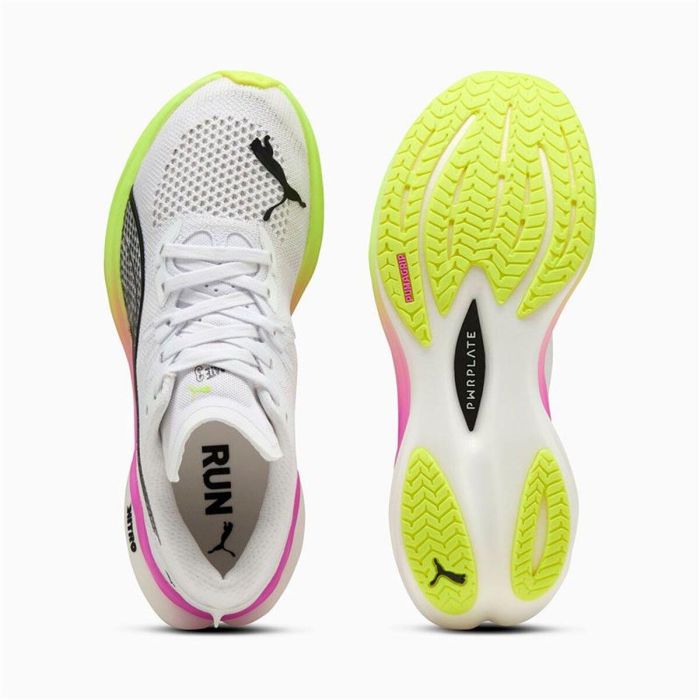Chaussures de Running pour Adultes Puma Deviate Nitro 3 Blanc 2