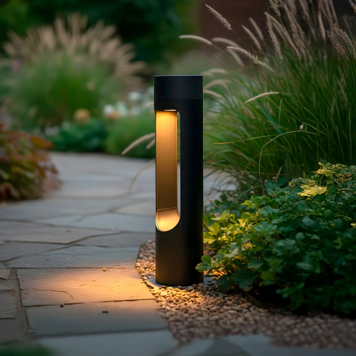 Balise LED Extérieure "Corona" 40cm 10W 220VAC 3000K Noir 0