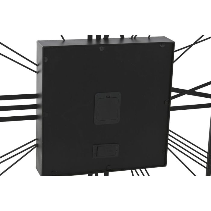 Horloge Murale Home ESPRIT Noir Doré Métal Verre 80 x 8 x 80 cm 1