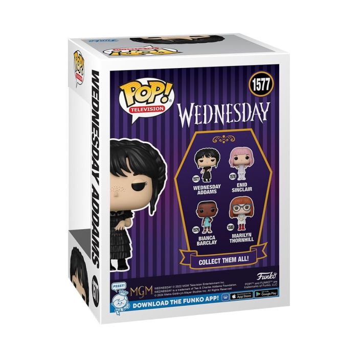 Figure à Collectionner Funko Pop! Wednesday 9 x 17 x 12 cm Multicouleur Autocollants 10