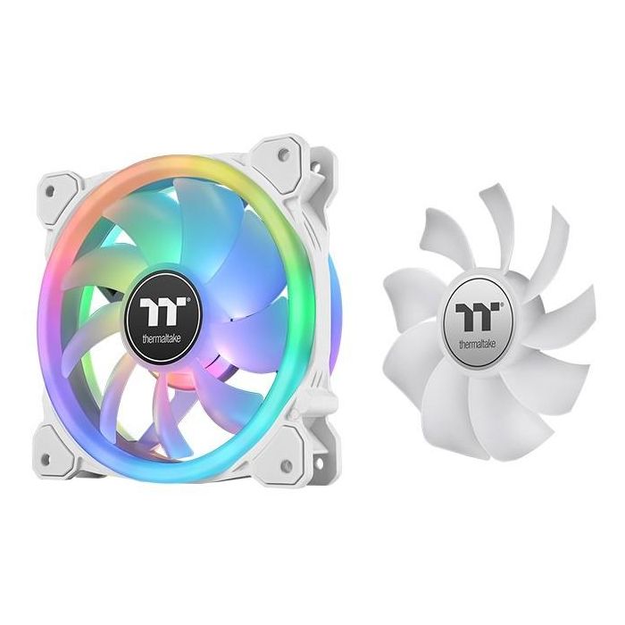 120mm Thermaltake SWAFAN 12 RGB Radiator Fan TT Premium Edition White 3 Pack 0 120mm Thermaltake SWAFAN 12 RGB Radiator Fan TT Premium Edition White 3 Pack 0