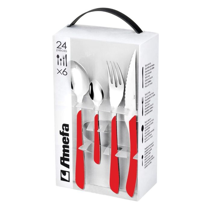 Set 24 Cubiertos Acero Inox Éclat Amefa 25 cm-2 mm 1