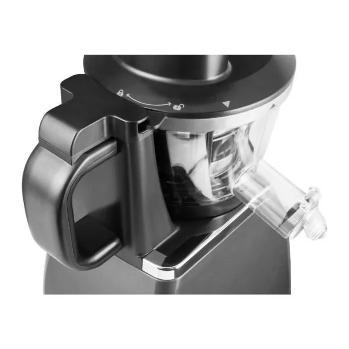 Sencor SSJ 4041BK Extracteur de jus vertical en inox, moteur robuste, 15 min pressage continu, 0.8L, séparation automatique pulpe