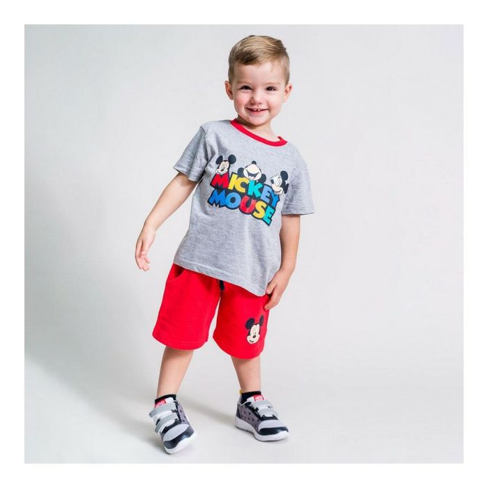 Ensemble de Vêtements Mickey Mouse Gris 5 Ensemble de Vêtements Mickey Mouse Gris 5