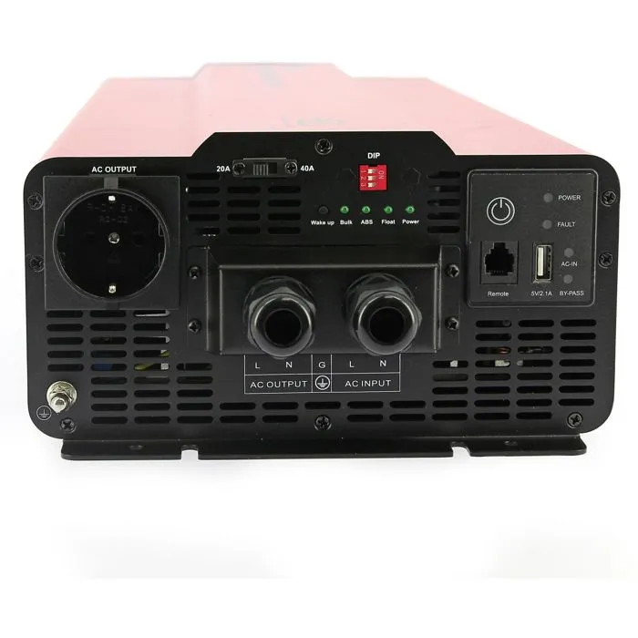 EZA Convertisseur-Chargeur 3000 W Pur Sinus 40 A avec MPS Automatique, Commande Déportée LED, pour Camping-Car et Site Isolé - Référence EZA EZA Convertisseur-Chargeur 3000 W Pur Sinus 40 A avec MPS Automatique, Commande Déportée LED, pour Camping-Car et Site Isolé - Référence EZA