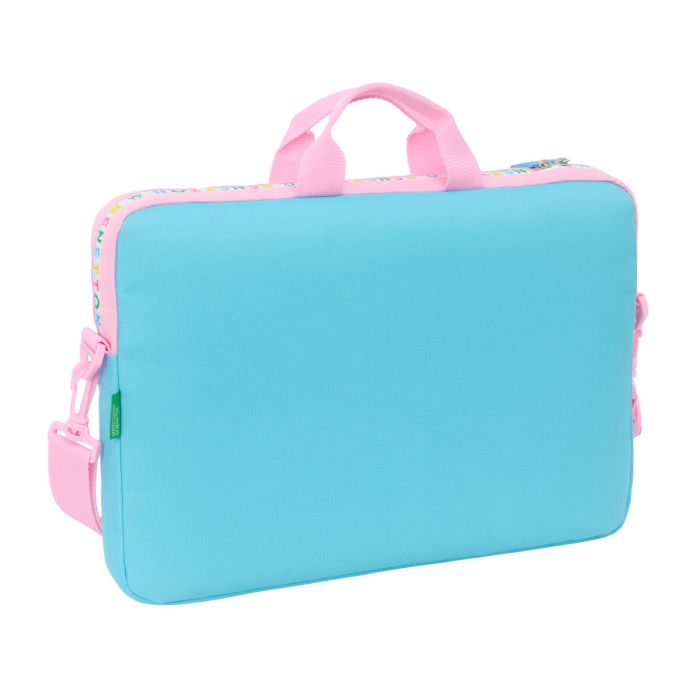 Housse pour ordinateur portable Benetton Unique Rose Turquoise 40 x 27 x 4 cm 2