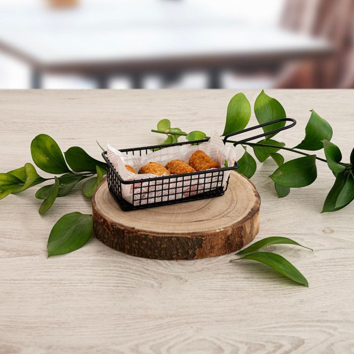 Cesta Rectangular Metal Gastro Black Quid 16x10,5x5,5 cm 1 Cesta Rectangular Metal Gastro Black Quid 16x10,5x5,5 cm 1