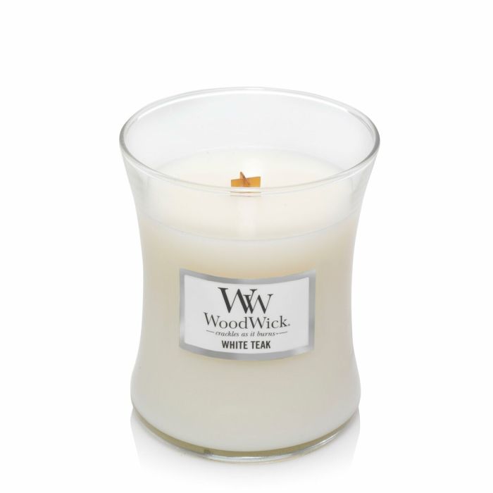 Bougie Parfumée Woodwick White Teak