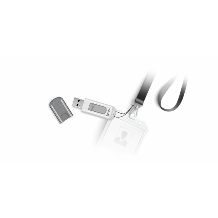 Clé USB Lexar JumpDrive V100 Blanc Gris 64 GB 2 Clé USB Lexar JumpDrive V100 Blanc Gris 64 GB 2