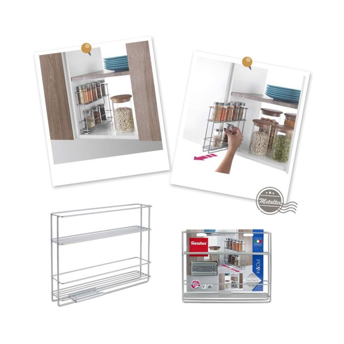 Arbre à épices Metaltex In & Out (28 x 6 x 22 cm) 2