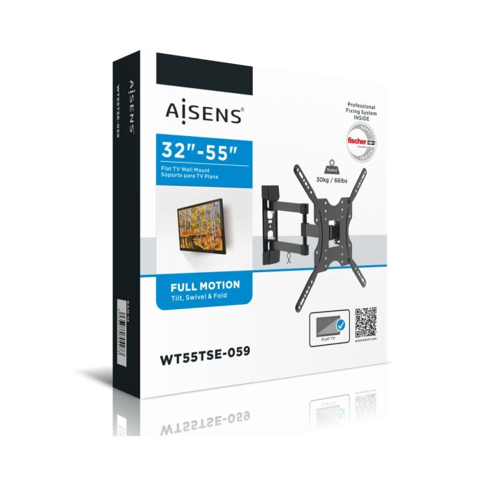 Support mural Aisens WT55TSE-059 Plaque Tournante Inclinable Télévision Écran 2