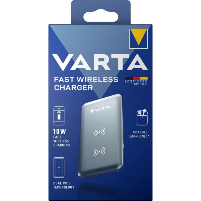 Power Bank Sans Fil Varta Fast Wireless Argent 1