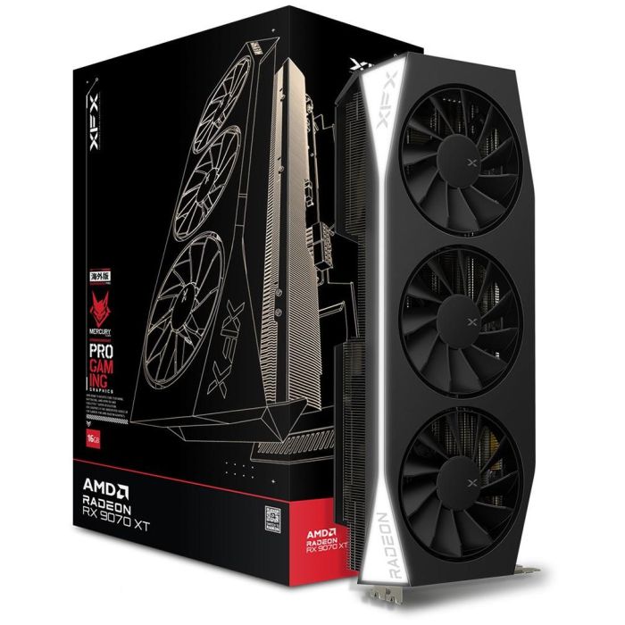 RX 9070 XT 16GB XFX Mercury Gaming LED GDDR6 3 Fan 4