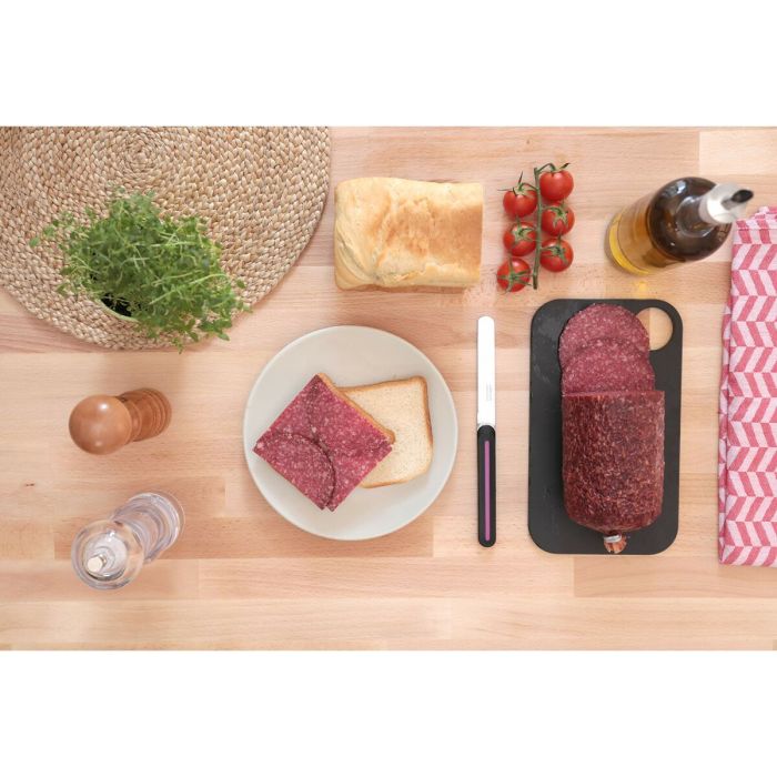 Couteau à dessert Arcos Noir Fuchsia Acier inoxydable polypropylène 3 Couteau à dessert Arcos Noir Fuchsia Acier inoxydable polypropylène 3