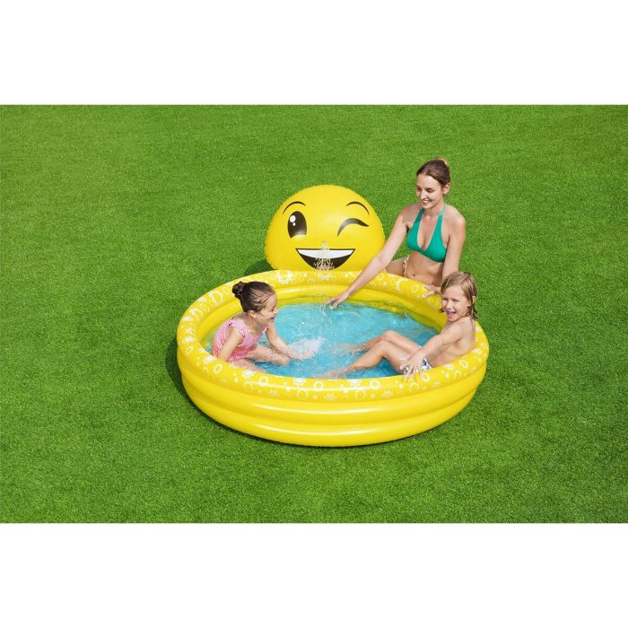 Bestway Piscine Gonflable Enfant Jet Sourire 165x144x69 cm +2 Ans Jardin 53081 6